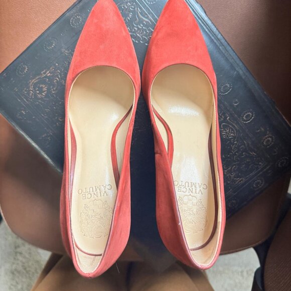 Vince Camuto Block Heel - Red - Picture 2 of 4